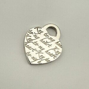 Tiffany & Co. “Key To My Heart” Charm from Notes Collection Sterling Silver